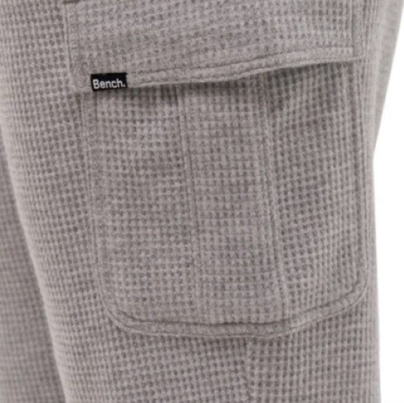 New! Bench Waffle Cargo Lounge Pants 2 Pack Women's Medium Grey Cream Casual - Picture 10 of 13